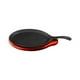 thumbnail image 1 of Plancha oval 24 cm Fierro y Base Madera Negro Lugano, 1 of 3