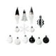thumbnail image 1 of 32 Uds Adornos Navideños Bolas De Navidad Adornos Para Fiesta Año Nuevo Boda Negro Blanco, 1 of 3