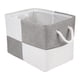 thumbnail image 1 of Cubo de Almacenamiento REGALWOVEN, 1 Unidad de Caja de Almacenamiento de Algodón con Asas para Estantes y Armario, Cesta de Almacenamiento Plegable para Organizar Ropa Gris 15.7*11.8*11.8in, 1 of 6