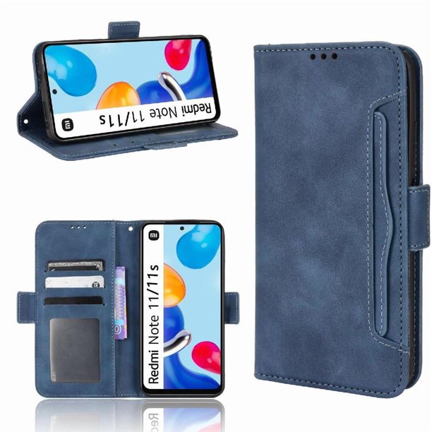 Funda Cartera Magnética para Xiaomi Redmi Note 11 4G- Tarjetero Desmontable, Cuero PU, Soporte