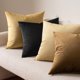 thumbnail image 2 of Fundas de almohada MIULEE de terciopelo de 45 x 45 cm, 2 unidades, color negro, 2 of 6