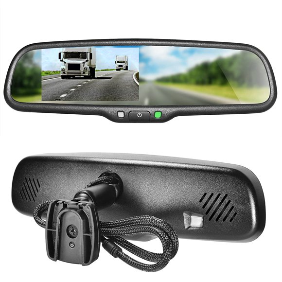 Espejo retrovisor Master Tailgaters 27 cm con LCD de 4,3 "