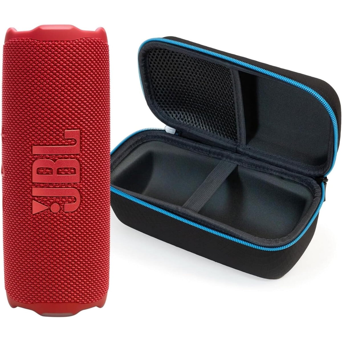 Parlante Jbl Flip 7 Rojo Bluetooth Estuche Divvi