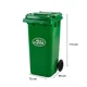 thumbnail image 2 of Basurero Contenedor 360 Litros Verde, 2 of 3