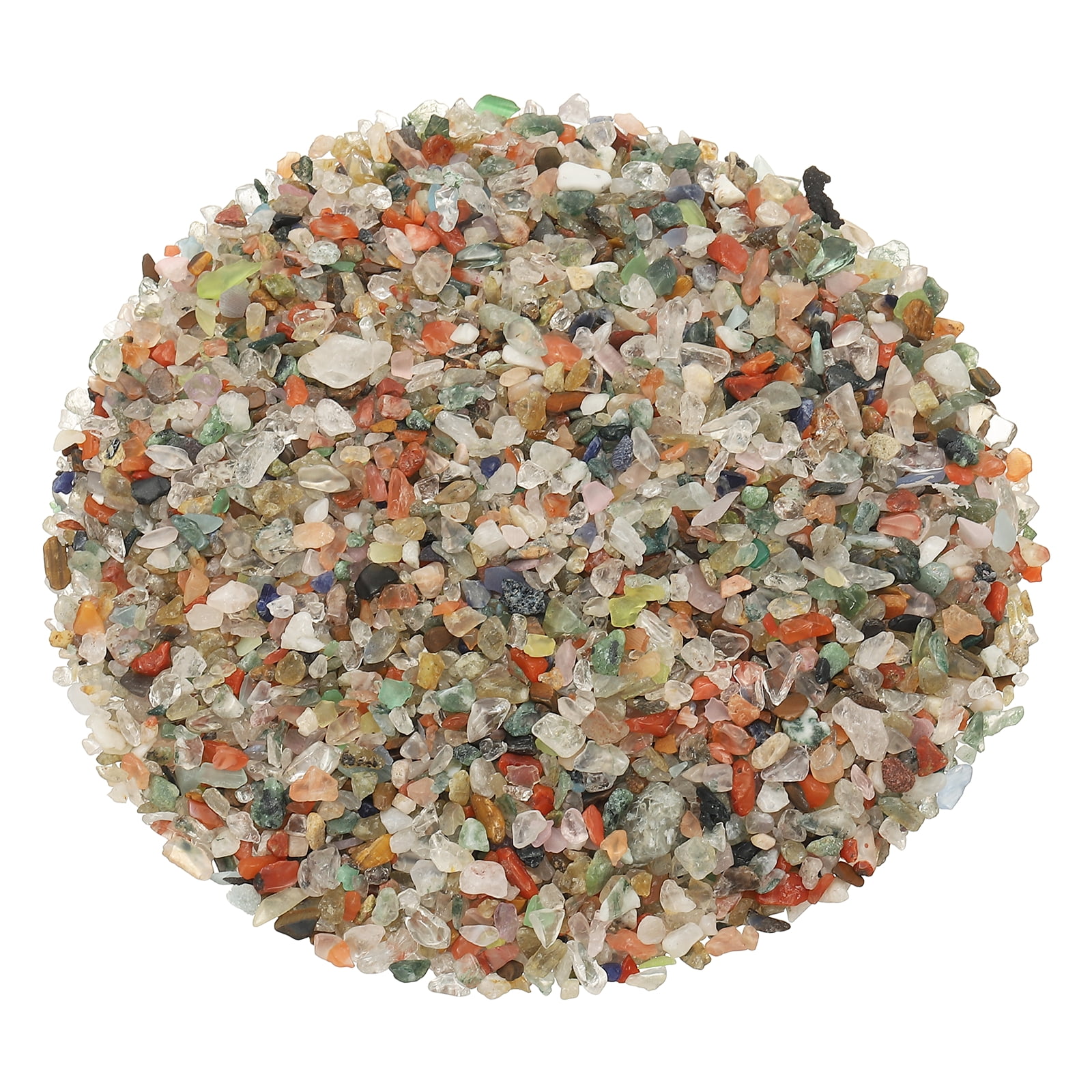 Uxcell Chips de Cristal Piedra 0.44 Lb Fluorita Grava de Acuario Rocas Cuarzo Colorido 3-5 mm Destinado para Pecera