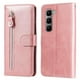 thumbnail image 3 of Funda con Cremallera para Infinix Hot 60i 4G, Carcasa Cartera de Cuero PU con Soporte y Tarjetero, 3 of 5