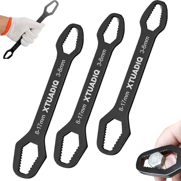 Llave autoajustable 8-22mm doble cabeza exterior hogar reparación coche