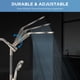 thumbnail image 2 of Combo de cabezal de ducha MakeFit Dual Rainfall de 8 pulgadas con dispositivo portátil, 2 of 6