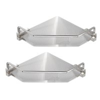 Bothyi - Esquina De Ducha Caddy Estante De Esquina Organizador De Esquina De Ducha A Prueba De Herrumbre Para Dormitorios Doble Argent