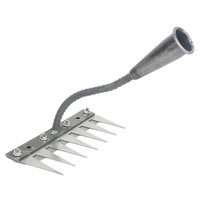 Ioensy - Rastrillo De Jardín Robusto Y Versátil Para Aflojar El Césped, Ideal Para Paisajistas Y Cultivadores De Jardines, Con 7 Dientes.