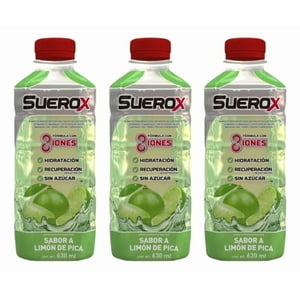 Pack Suerox Bebida Hidratante Sabor Limón De Pica 600Ml X3