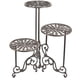 thumbnail image 1 of Soporte para plantas Sungmor de hierro fundido plegable de 3 niveles, 61 cm de alto, 1 of 7