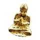 thumbnail image 4 of Escultura De Mesa Con Estatuilla Sentada De Buda De Latón Pequeña, Accesorio Para Amantes Del Té, 2,4x2,9cm, Dorado, 4 of 5