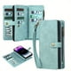 thumbnail image 1 of Faux Leather Case For IPhone Wallet Case Bag, Multifunctional 2 In 1 Zipper Detachable Magnetic Flip Folio Covers With Wristlet Strap,Card Slot,Suitable For Apple IPhone 7plus/8plus/XR/11Promax/12Prom, 1 of 5