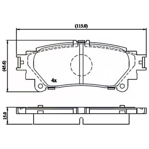 Pastillas Freno Para Auto Comline Cbp06078