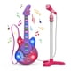 thumbnail image 1 of Set Kiddos Guitarra Eléctrica de Juguete y Micrófono con Soporte Rosa, 1 of 8