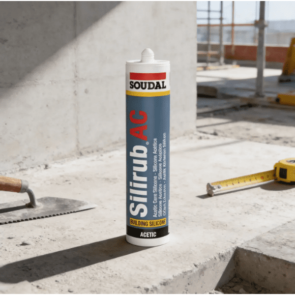 Silicona Acética Aluminio 280 Ml. Silirub Ac+ Soudal
