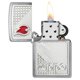 thumbnail image 3 of Mechero de bolsillo Zippo Tiles con diseño de emblema en cromo cepillado, 3 of 6