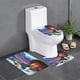 thumbnail image 1 of Bob Ross: La Alegría de Pintar Juego de 3 alfombras de baño de coral fleece: tapete de baño + alfombra de inodoro en forma de U + funda de tapa de inodoro en forma de O, 1 of 6