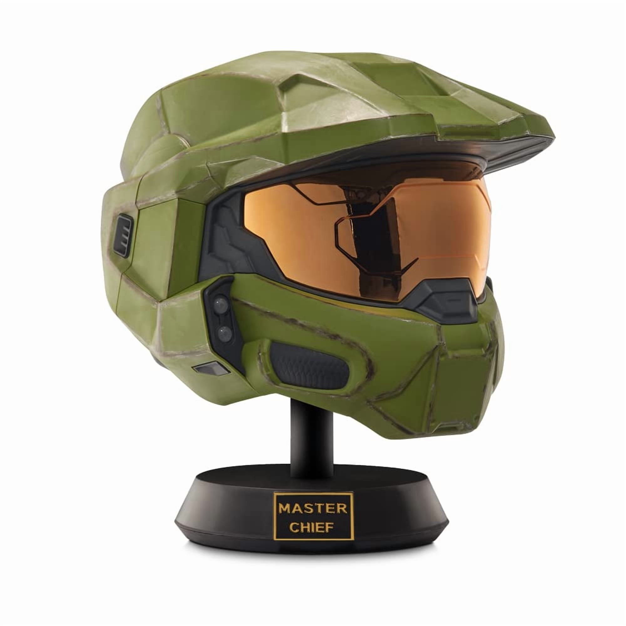 Casco Halo Master Chief Deluxe Con Soporte, Luces Led Dañadas Por La Batalla
