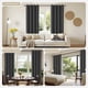 thumbnail image 4 of Cortinas Joydeco Opacas Térmicas Aislantes 132x183 cm Gris Oscuro, 4 of 9