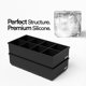 thumbnail image 4 of Bandejas de silicona Ice Cube Molds glacio, paquete de 2 unidades, 8 cubos grandes, 4 of 7