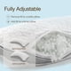 thumbnail image 2 of Espuma viscoelástica ajustable Pillow Coop Home Goods Eden Crescent King, 2 of 9