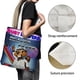 thumbnail image 3 of Castores Ocupados Bolso de tela con estampado de lienzo para mujer, bolsa de compras reutilizable y estética, con cremallera interior, regalo para mujer,38*45cm., 3 of 6