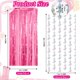 thumbnail image 2 of Cortinas de fondo FSLLZCJY 4 piezas rosa y plateado estilo vaquero, 2 of 6