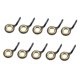 thumbnail image 1 of 10x Guías de ca?a de pescar de acero inoxidable Kit de reparación de punta de ca?a de pescar Oro 8, 1 of 5