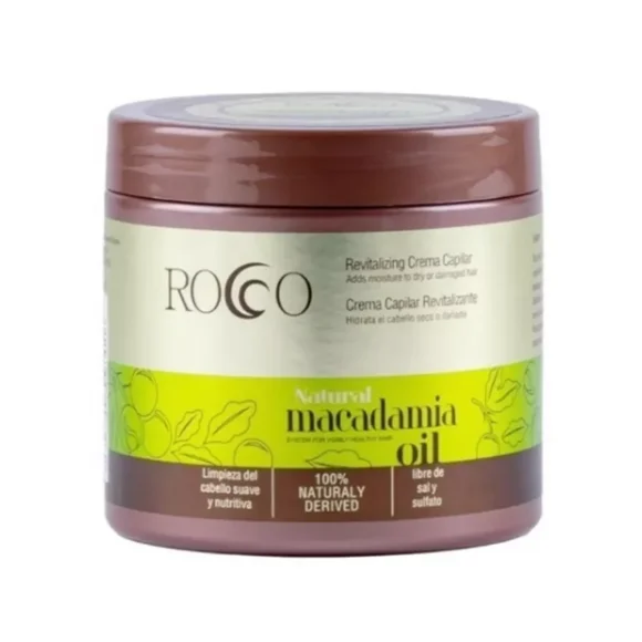 Crema Capilar Cabello Natural Macadamia Oil Rocco