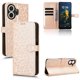 thumbnail image 1 of Funda Cartera Lunares TCL NxtPaper 70 Pro con Tarjetero, Correa y Soporte Oro, 1 of 6