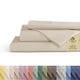 thumbnail image 1 of Juego de sábanas Linen Home, 100% algodón, percal, tamaño queen, color marfil, 1 of 9