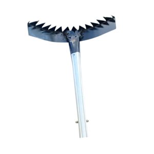 Ioensy - Herramienta De Eliminación De Malas Hierbas De Jardinería De Acero Al Manganeso Rastrillo De Corteza De Árbol Estilo C