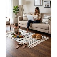 Myl Todo Hogar - Pack Alfombra 60X90 Cm Y 2 Fundas De Cojín Con Bordado Tufting