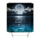 thumbnail image 2 of 1pc Colorful Waterproof Shower Curtain with 3D Printing Earth Moon Mountain Design - Fun and Stylish Bathroom Decor, 2 of 5