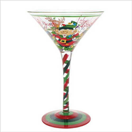 Copa de martini TOP SHELF 207 ml diseño navideño