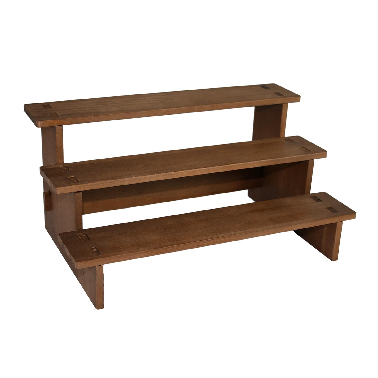 Magideal - Estante De Exhibición Vertical De Madera, Organizador De Accesorios De Escaparate, Encimera, Estante De Joyería Simple Para Figuras, Esculturas, , 3 3 Capas 30cm