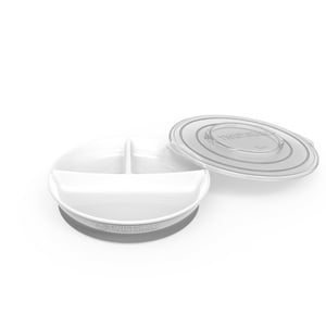 Twistshake - Plato Dividido 6+M Blanco