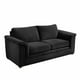 thumbnail image 2 of Sofá Ancona 3C Tela Velvet Negro, 2 of 7