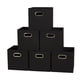 thumbnail image 1 of Set de 6 cubos plegables para almacenamiento Household Essentials 80-1, color negro, 1 of 7