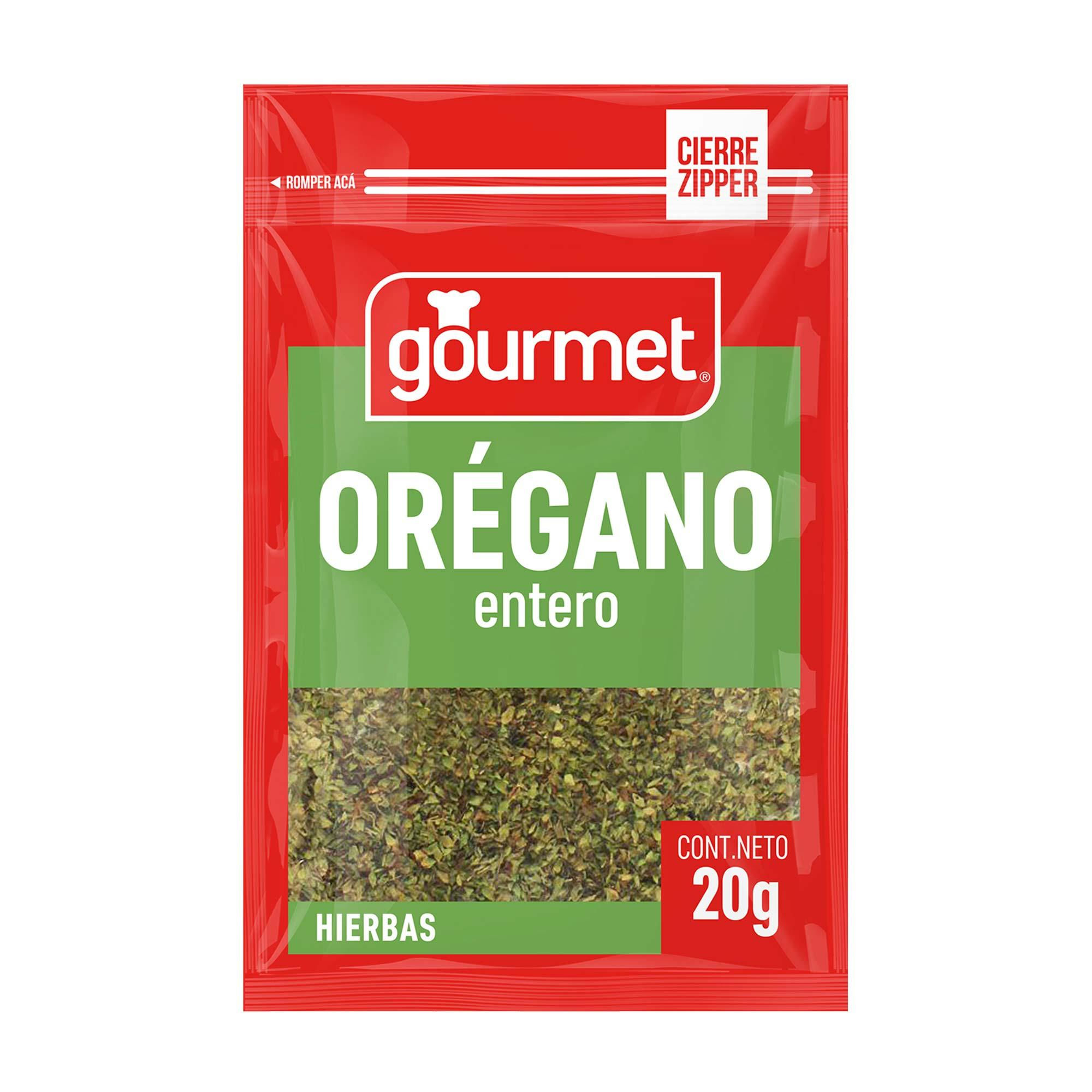 Orégano Entero Natural Bolsa 20 g Gourmet