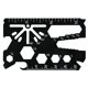 thumbnail image 2 of Tarjeta de crédito Multitool Hillman 16 en 1, acero inoxidable, color negro, 2 of 4