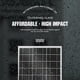 thumbnail image 5 of Panel solar ECO-WORTHY de 25 W, 18 V, monocristalino, impermeable, 5 of 9