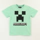 thumbnail image 1 of Polera Manga Corta Niño Verde Creeper Face Minecraft, 1 of 4