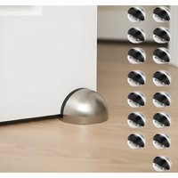 Genérico - Pack 15 Topes De Puerta Media Luna Satinado