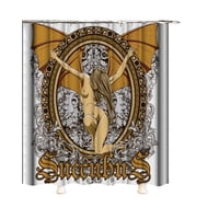 Genérico - Cortina Para Baño Con Forro De Ducha 180 Cm L21