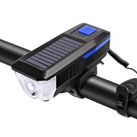 Frc - Luz Para Bicicleta Solar Delantera Con Bocina Azul