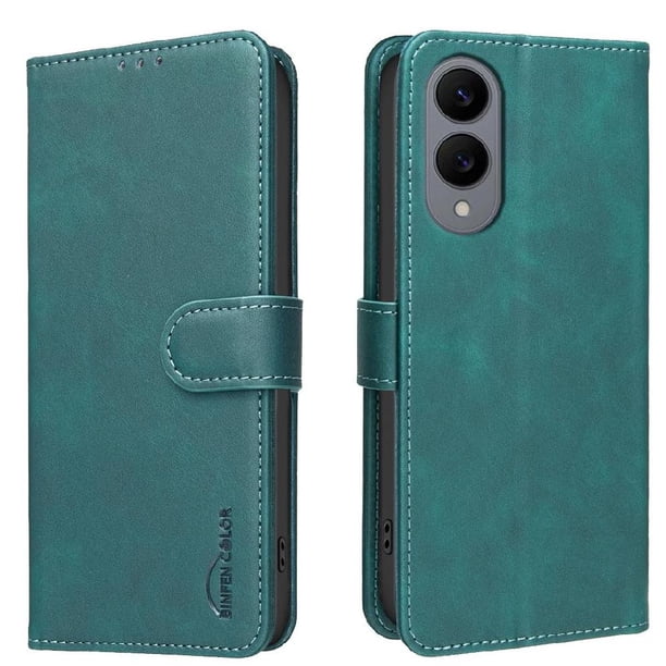 Funda Billetera para Samsung Galaxy S25 Edge Protección RFID y Soporte Ajustable Verde