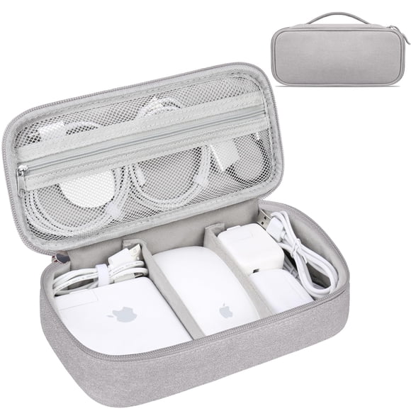Bolsa organizadora de cables de viaje Lacdo Electronic Gray